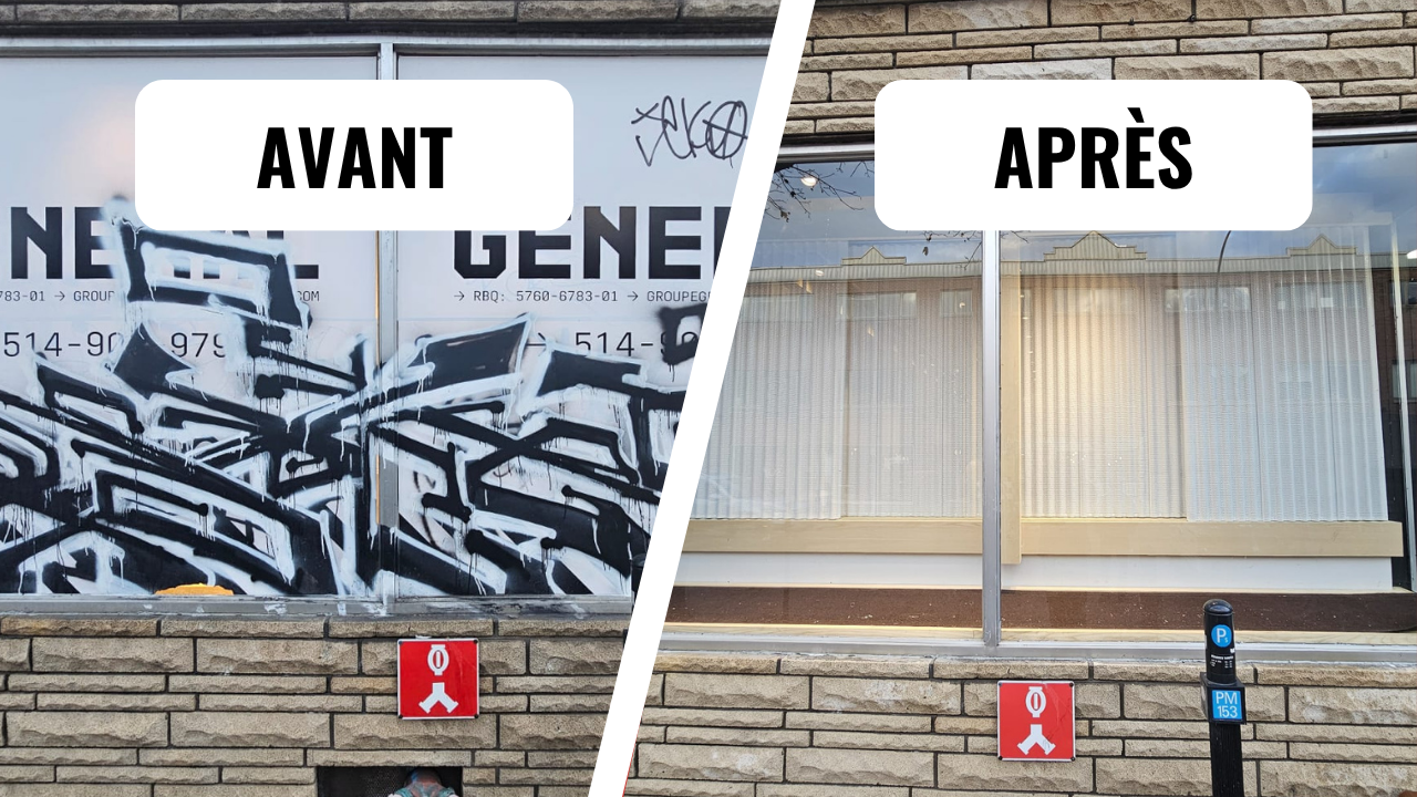 Graffiti sur vitre ou plexiglas - GraffitiMobile